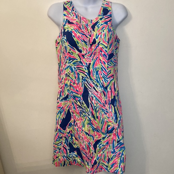 Lilly Pulitzer shift dress Indigo palm reader size 2 - Picture 10 of 10